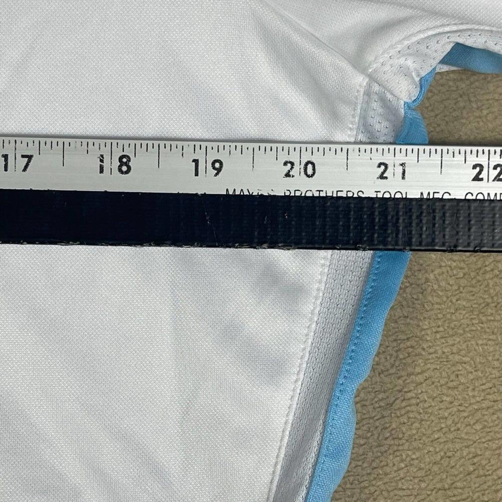 Nike Girls L 12/14 Long Sleeve Athletic Shirt V Neck Stretch White Athletic Fit - Picture 4 of 11